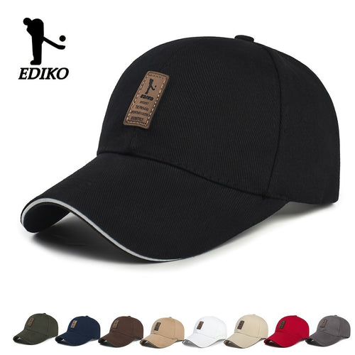 EDIKO Adjustable Trucker Cap - Black, Cotton, One Size Fits Most, Adjustable Snap Closure, Ideal for Golf, Outdoor, and Casual Wear, Outdoor Headwear | Adjustable Headgear | Cotton Headgear - The Superior Findings Depot