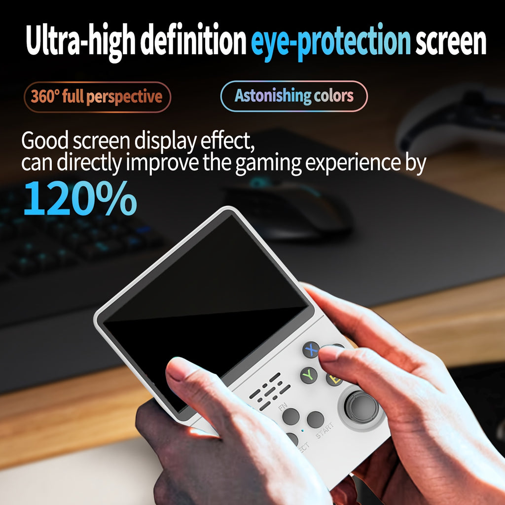 Retro Handheld Game Console R36S / 7 Colors Available / 3.5" Screen Classic Entertainment / 64GB Portable Gaming Device with USB Charging & Rechargeable Battery / Plug and Play - The Superior Findings Depot