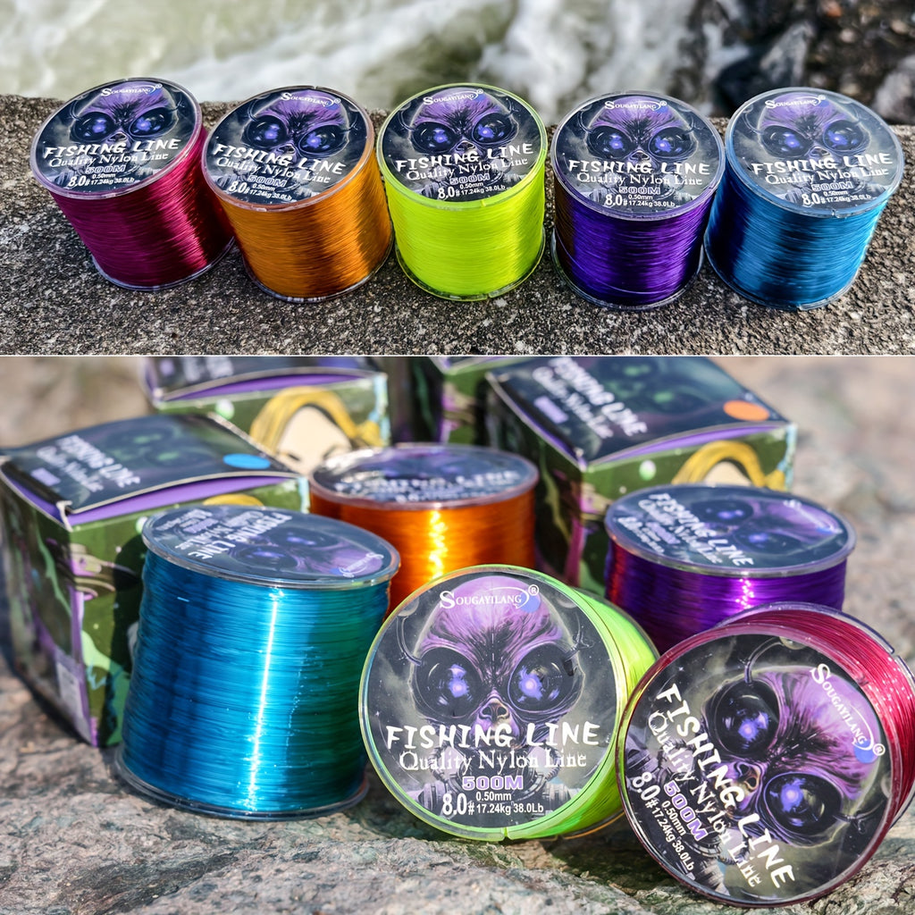 Sougayilang 500m/547yds Fishing Line, Wear-resistant Nylon Line, Fishing Accessories - The Superior Findings Depot