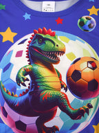 Hot-Selling ' And ' /Loungewear Sets, 3 Sets Randomly Selected. Stylish And Energetic Design, Suitable for All Seasons, Featuring Soccer Balls, Motorcycles, Planets, And Dinosaurs. Skin-Friendly, Soft, And Comfortable., Perfe - The Superior Findings Depot