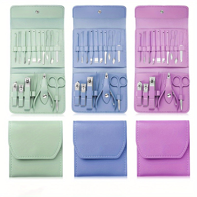 Nail Clippers Manicure Tool Set, With Portable Travel Case, Cuticle Nippers And Cutter Kit, Professional Nail Clippers Pedicure Kit, Grooming Kit For Travel - The Superior Findings Depot