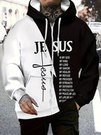 Christian Faith Zip-Up Hooded Sweatshirt with Jesus is My God & Bible Verse Back Print - Full-Zip Front Closure, Casual Church Wear, Men's & Women's Religious Apparel, Machine Washable Full-Zip Hoodie for Everyday Faith Expre - The Superior Findings Depot