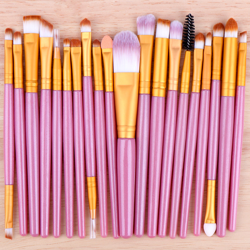 20-Piece Professional Eye Makeup Brush Set - Perfect for Creating Flawless Looks! - The Superior Findings Depot