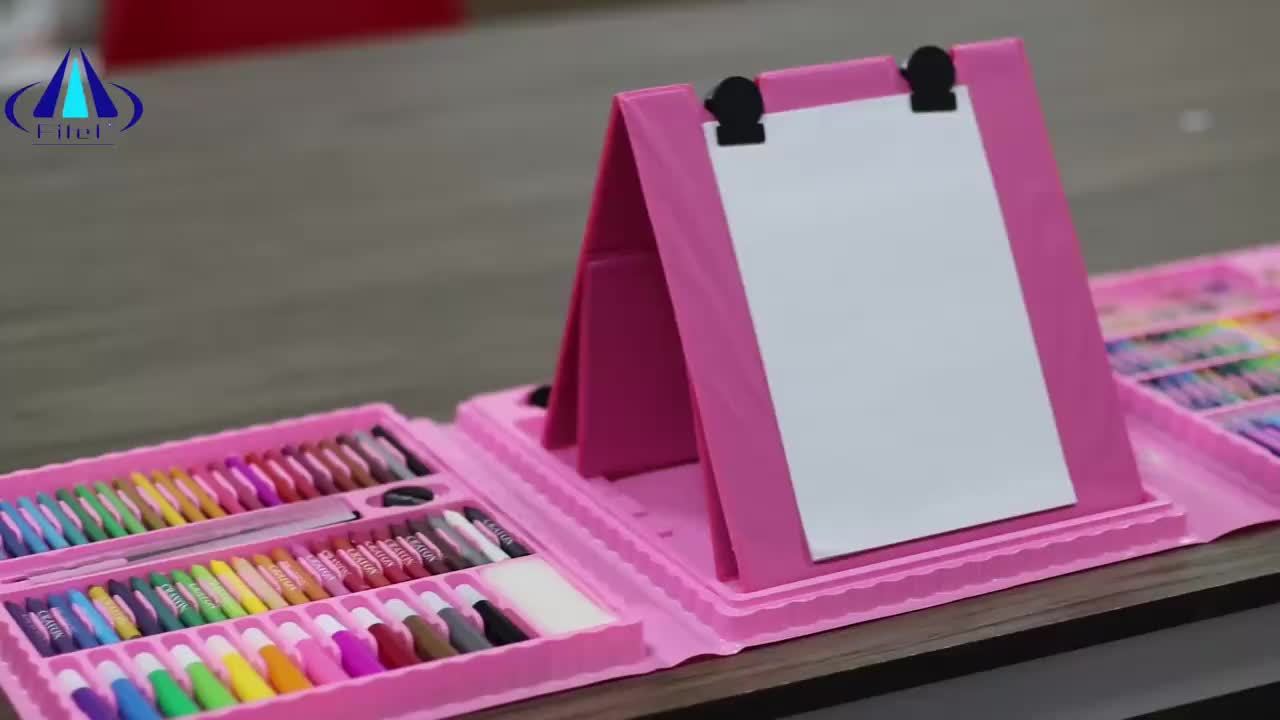 208pcs Professional Art Supplies - Oil Pastels, Colored Pencils, Markers, Drawing Tools in Ergonomic Holder Box for Young Artists, Creative Playset with Vibrant Colors, Art Supplies for Beginners|Vibrant Art Supplies|Durable - The Superior Findings Depot