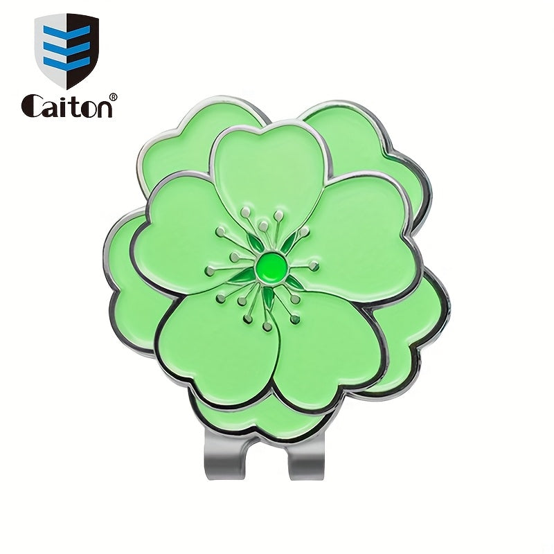 Caiton Magnetic Rose Flower Golf Hat Clip - Anti-Rust Durable