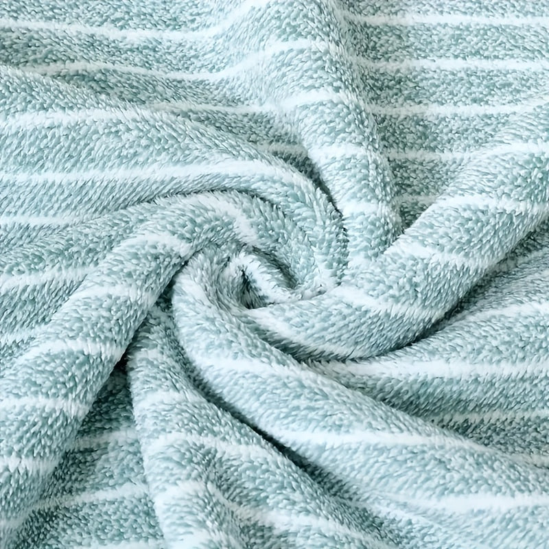 8pcs Coral Striped Towel Set/300 GSM Fabric/2 Large Bath Towels 27.56x55.12 Inches/2 Bath Towels 13.78x29.53 Inches/4 Washcloths 11.81x11.81 Inches/Ultra-Soft/Quick-Drying/Highly Absorbent/Ideal for Home/Hotel/Spa/Salon/Face - The Superior Findings Depot