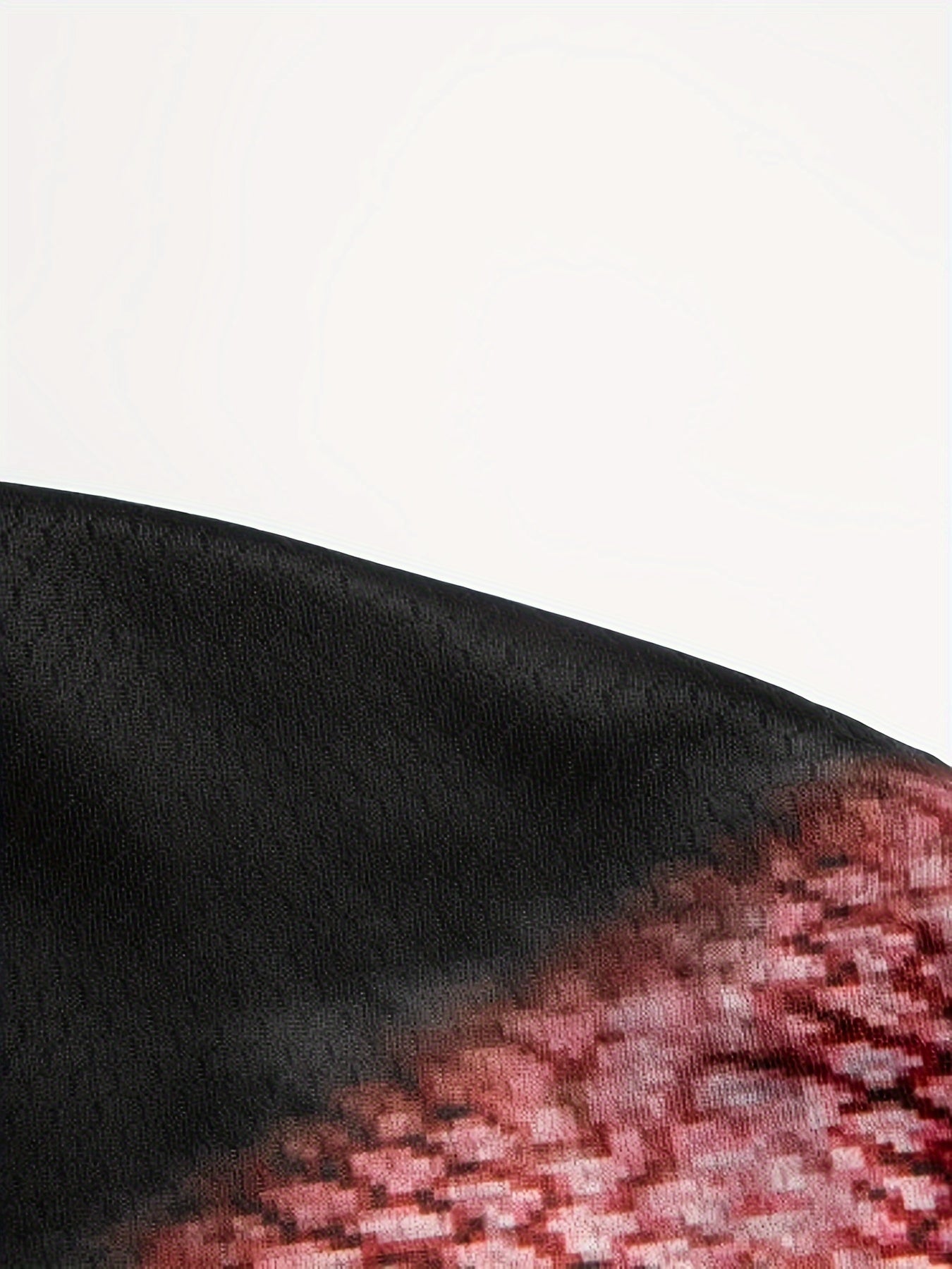 Ihembe Lamadoda Elinombala Obomvu Nelinemikhono Emide Eliprintiwe Nenhlanzi - Elishesha Ukomisa