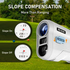 [REVASRI Golf Rangefinder] REVASRI Golf Rangefinder with Slope And Pin Lock Vibration | External Slope Switch for Golf Tournament Legal | 1000YDS Laser Range Finder with Rechargeable Battery - The Superior Findings Depot