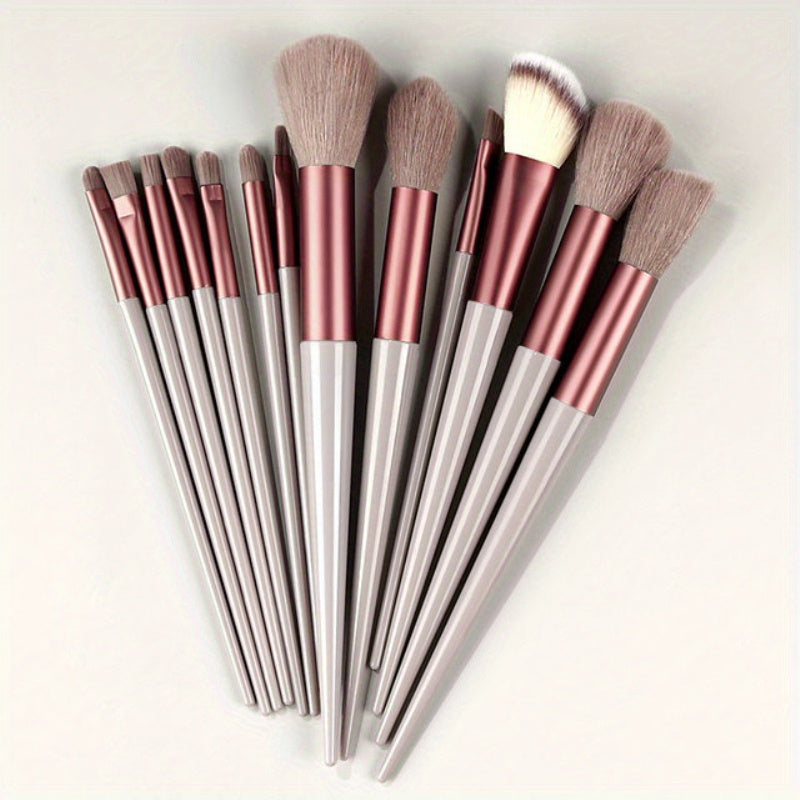 13PCS Soft Fluffy Makeup Brushes Set For Cosmetics Foundation Blush Powder Eyeshadow Kabuki Blending Makeup Brush Beauty Tool - The Superior Findings Depot