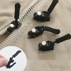 Set of 6 Universal Black Zipper Replacements - Detachable No Sewing