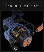 BILLINGS Heavy-Duty Spinning Fishing Reel 2000-5000 Series - 10kg/22LB Max Drag, 5.2:1 & 4.7:1 Gear Ratio, Saltwater/Freshwater, Ambidextrous Left/Right Hand Retrieve, Lightweight Durable Alloy, Large Capacity for Bass, Trout - The Superior Findings Depot