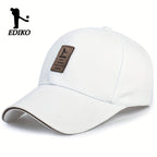 EDIKO Adjustable Trucker Cap - Black, Cotton, One Size Fits Most, Adjustable Snap Closure, Ideal for Golf, Outdoor, and Casual Wear, Outdoor Headwear | Adjustable Headgear | Cotton Headgear - The Superior Findings Depot