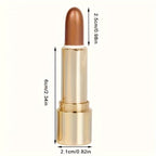 3D Highlighting & Contouring Stick, Side Shadow Face Concealer Stick, Eye Brightening Swivel Stick, Small Golden Tube Pearly Glitter Concealer Stick, Makeup For All Skin Tones For Music Festival - The Superior Findings Depot