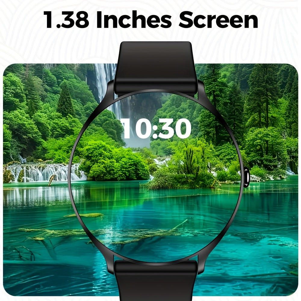 [Smartwatch with AI Voice] LIFEBEE 2025 New Smartwatch | Full Screen, AI Voice Control, 100+ Watch Faces, Wireless, USB Charging, Lithium Battery-Polymer, Rechargeable, 100+ Exercise Modes, Pedometer, Distance, for Men, Women - The Superior Findings Depot