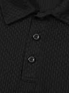 Men's Casual Golf Business Polo Shirt - Large Size Geometric Pattern