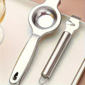 Customizable Engraved Stainless Steel Kitchen Tool Set - Lemon Zester & Juicer