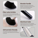 MAANGE Flawless Foundation Brush - Large Flat Top, Ultra-Soft Nylon Bristles for Seamless, Quick Application - Fragrance-Free, Ideal for All Skin Types - Black Handle, MAANGE - The Superior Findings Depot