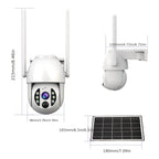 JOOAN Outdoor Solar Wireless Security Camera with 2G/3G/4G, Full HD Night Vision, Motion Tracking Alert, IPX6, Battery, 1296p Resolution, 2-Way Audio, Solar Charging, For Villa, Farm, Farm Surveillance, Modern Surveillance, D - The Superior Findings Depot