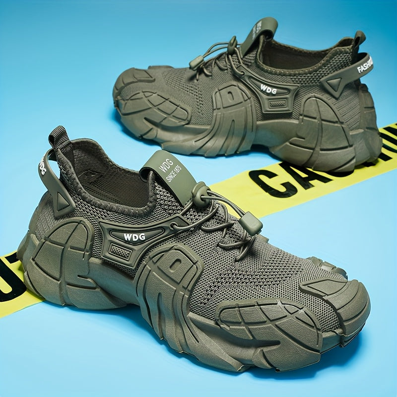 Ama-Sneakers Agqokiwe Aphefumulayo Amadoda - Okuthambile Okungasheleli Okuluhlaza Okwe-Olive