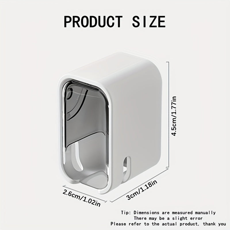 Toothbrush Storage Box - Wall-Mounted No Drill Space-Saving GONQIN