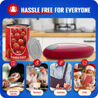 1pc Smooth Edge Electric Can Opener - Easy Opening & Arthritis Relief