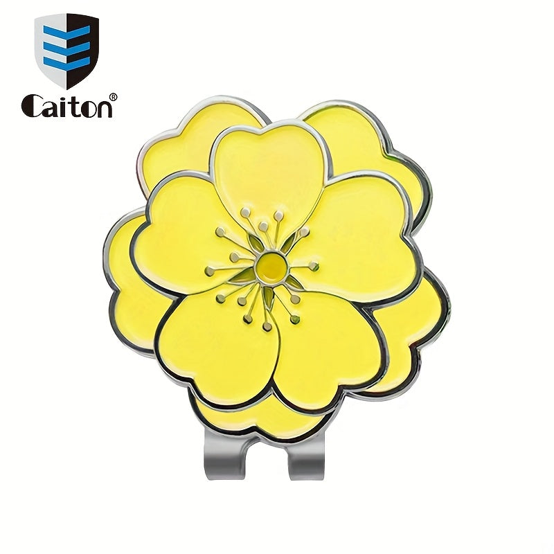 Caiton Magnetic Rose Flower Golf Hat Clip - Anti-Rust Durable