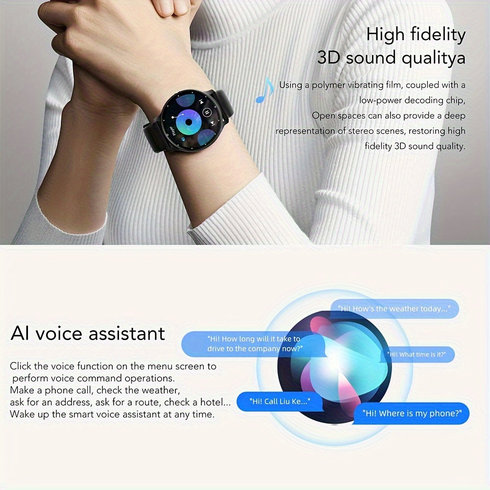 Purspo Smart Watch (Making/Answer Call) for Women Men, Wireless Calling Smartwatch with Multi-Sport Mode, Weather Forecast, Ai Voice Control, Music Playing Control, Sport Watch Compatible for iPhone And Android Phones - The Superior Findings Depot