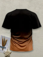 Men's Short Sleeve T-Shirt with Bold "JESUS THE WAY TRUTH LIFE" Print - Green & White Gradient Casual Round Neck Tee, Machine Washable Regular Fit Religious Graphic Top - The Superior Findings Depot