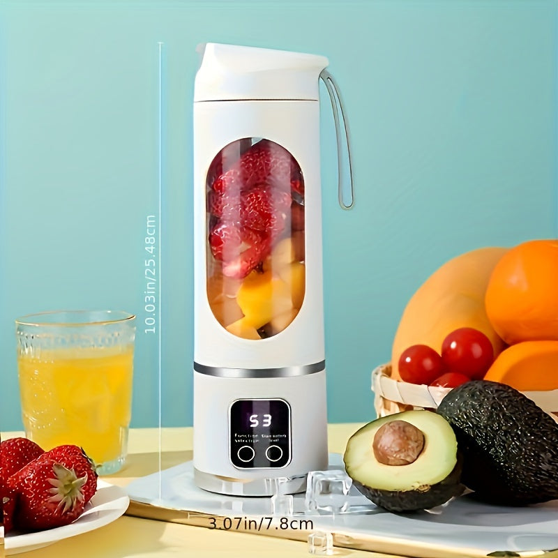Portable USB-Rechargeable Blender & Juicer - Easy Clean, Perfect for Fruit & Vegetable Drinks, Milkshakes - 10.14oz to 16.91oz Capacity - The Superior Findings Depot