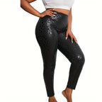 High-Waisted Hourglass Skinny Leggings - Comfortable, Stretchy, and Soft Fabric for Spring & Fall Seasons - Women's Casual Wear for Daily Life, Outdoor Activities, and Travel - The Superior Findings Depot