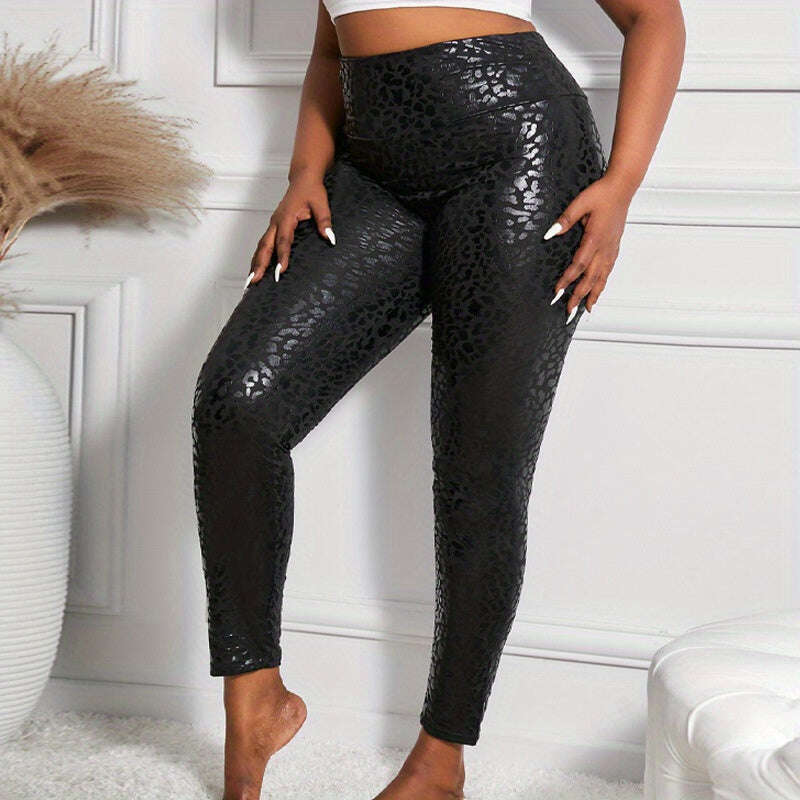 High-Waisted Hourglass Skinny Leggings - Comfortable, Stretchy, and Soft Fabric for Spring & Fall Seasons - Women's Casual Wear for Daily Life, Outdoor Activities, and Travel - The Superior Findings Depot