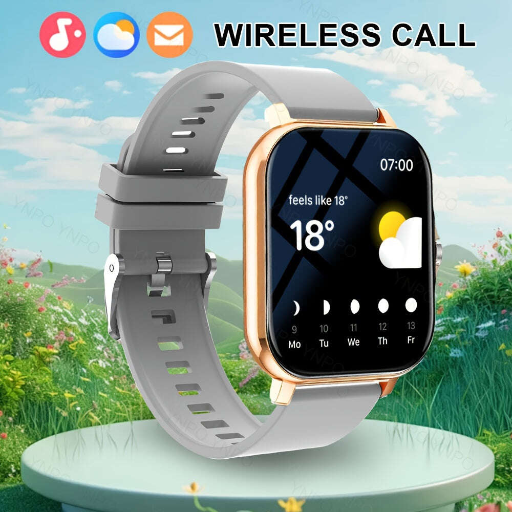 New Smart Watch with Wireless Calling/receiving, Multiple Sports Modes, Camera Control, Message Notification, Borderless Ultra-thin Design, Suitable for Android And iPhone, Unisex As A Gift - The Superior Findings Depot