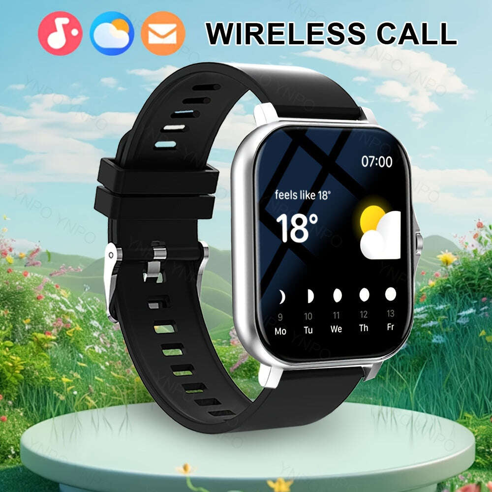New Smart Watch with Wireless Calling/receiving, Multiple Sports Modes, Camera Control, Message Notification, Borderless Ultra-thin Design, Suitable for Android And iPhone, Unisex As A Gift - The Superior Findings Depot