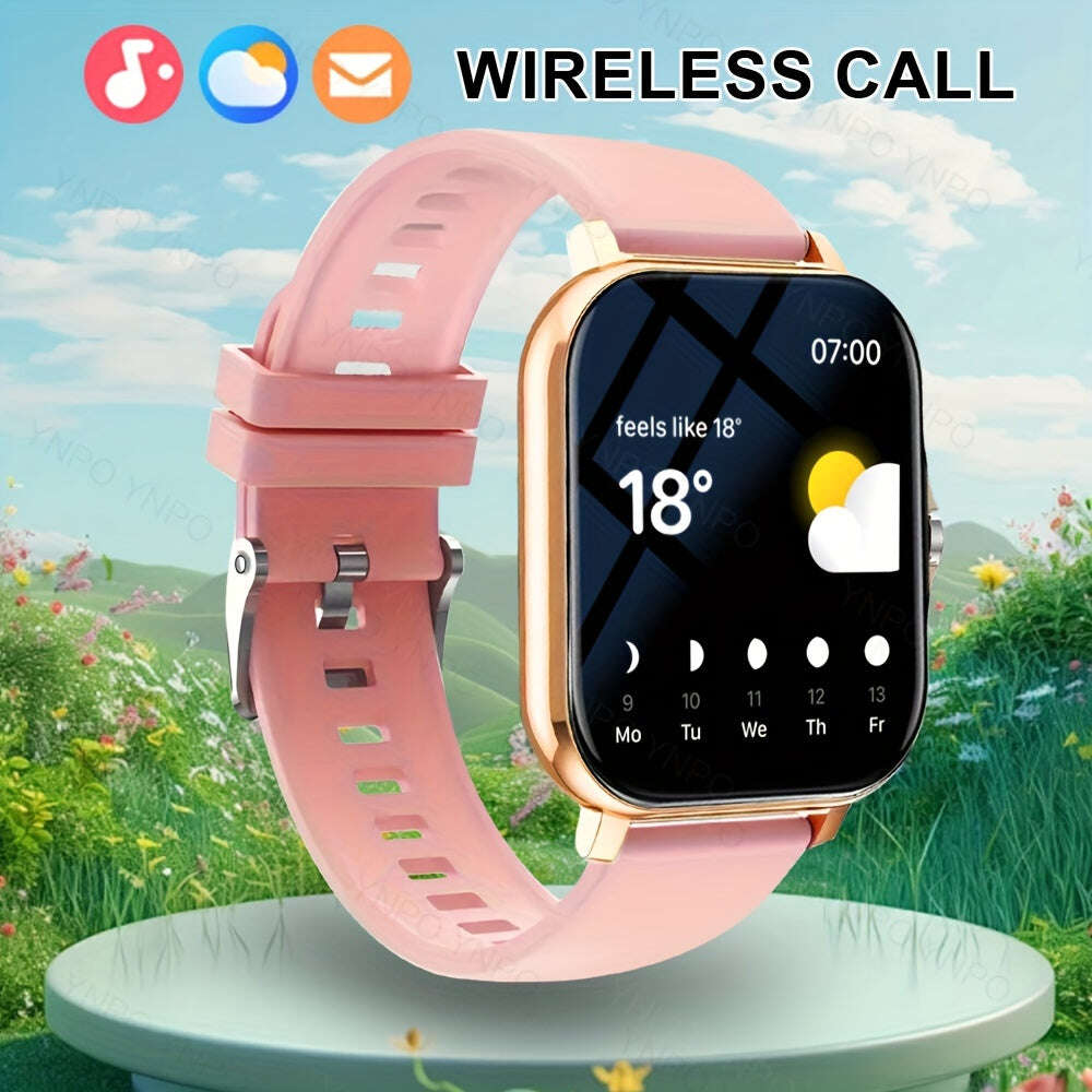 New Smart Watch with Wireless Calling/receiving, Multiple Sports Modes, Camera Control, Message Notification, Borderless Ultra-thin Design, Suitable for Android And iPhone, Unisex As A Gift - The Superior Findings Depot