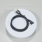 L-Shaped USB Cable for Fast Charging for Iphone Models 14, 13, 12, 11, X, 8, 7, 7 Plus, 6, 6S, And 5, As Well As for Ipad.