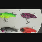 I-X-FIN Metal VIB Fishing Lure - 7g/0.25oz, 10g/0.35oz, 15g/0.53oz Jig Vibrate Hard Bait ene-Spinner, Saltwater &amp; Freshwater Compatible, i-Zinc Alloy, Ilungele i-Bass, i-Pike, kanye ne-Perch, i-Fishing Tackle|I-Vibrating Lure|I-Durable Fishin